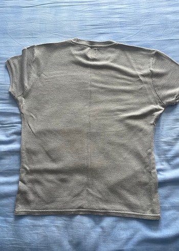 Zara Gri Erkek Oversize  Tişört Orijinal Ürün - Görsel 4