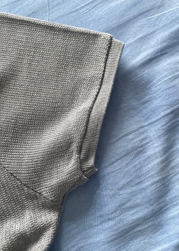 Zara Gri Erkek Oversize  Tişört Orijinal Ürün - Görsel 5