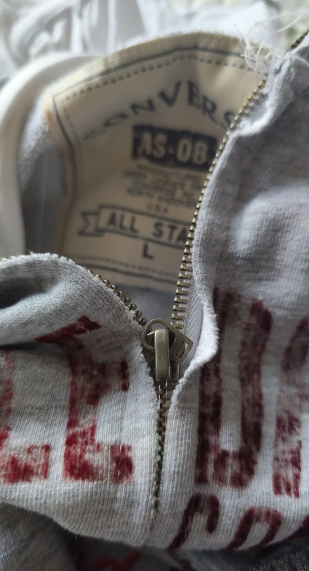 Gri Fermuarlı Sweatshirt - Görsel 2