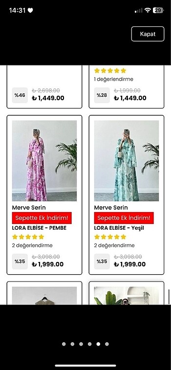 Tesettür elbise