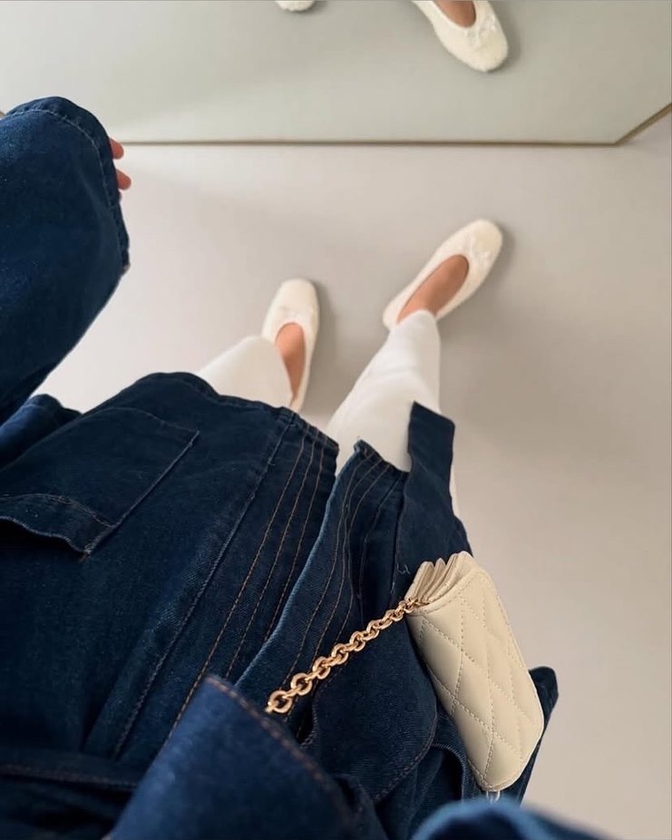 Lacivert Denim Kadın Kimono - Görsel 3