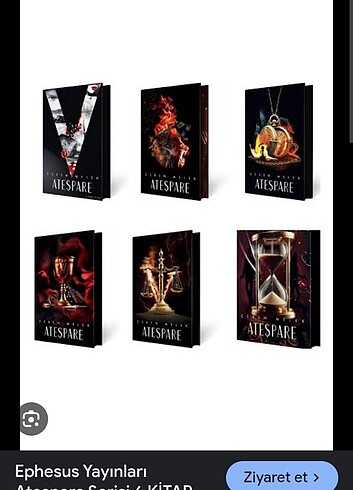 Areşpare 6 kitap set (ilk 3 kitap ciltsiz diğerleri ciltli )