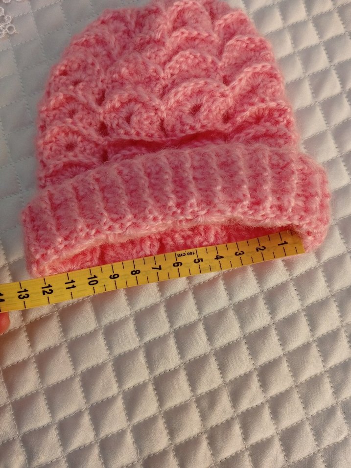 Pembe Örgü bebek Bere - Görsel 3