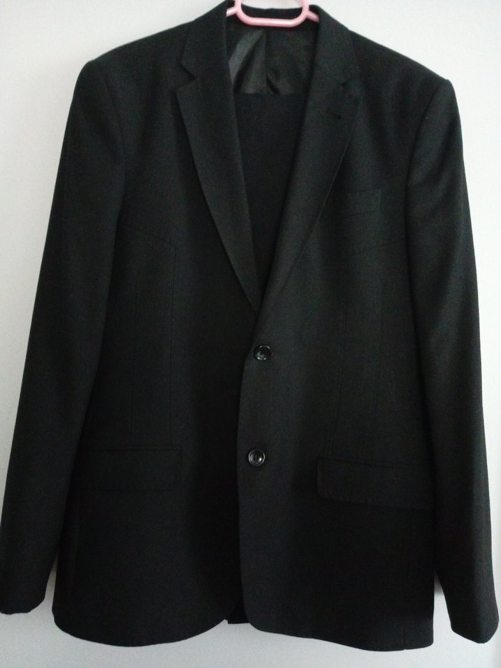 Siyah Erkek Ofis Takım Ceketi, Normal Kesim - Görsel 4