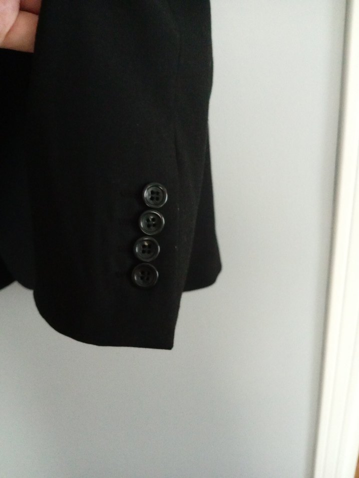 Siyah Erkek Ofis Takım Ceketi, Normal Kesim - Görsel 5