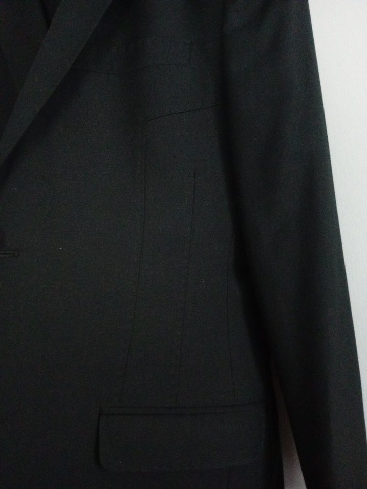 Siyah Erkek Ofis Takım Ceketi, Normal Kesim - Görsel 3