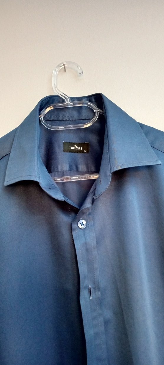 Tudors Erkek Mavi Uzun Kollu  Gömlek - Görsel 2