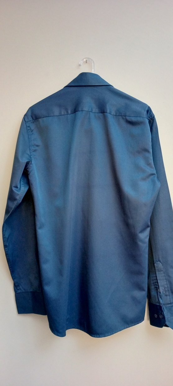 Tudors Erkek Mavi Uzun Kollu  Gömlek - Görsel 3