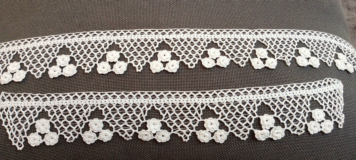 beyaz tek kişilik dantel çarşaf kenarı - Görsel 2