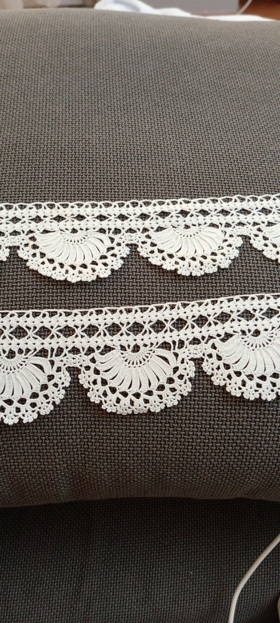 dantel beyaz çift kişilik çarşaf kenarı - Görsel 2