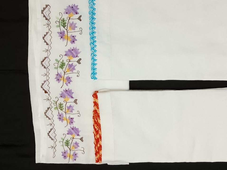 nakış ve dantel kenarlı namaz örtüsü - Görsel 2