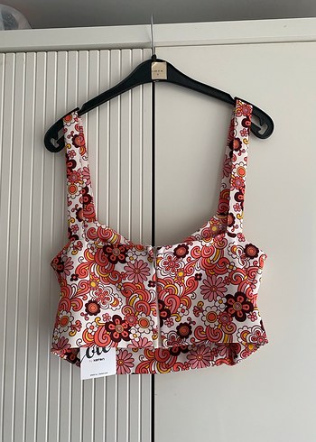 Koton Renkli Baskılı Bohem Mini Büstiyer