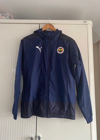 Fenerium Puma Erkek Kapüşonlu Lacivert Yağmurluk