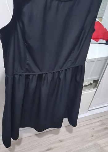 Diğer Siyah Midi Kolsuz Elbise