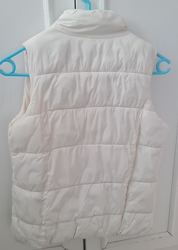 Beyaz Fermuarlı çocuk yelek - Görsel 4