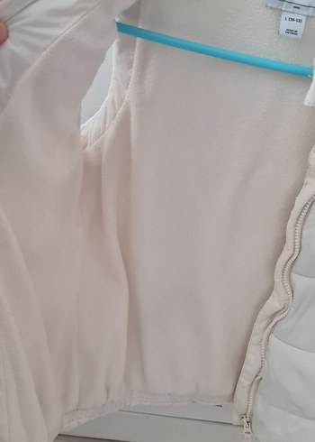 Beyaz Fermuarlı çocuk yelek - Görsel 6