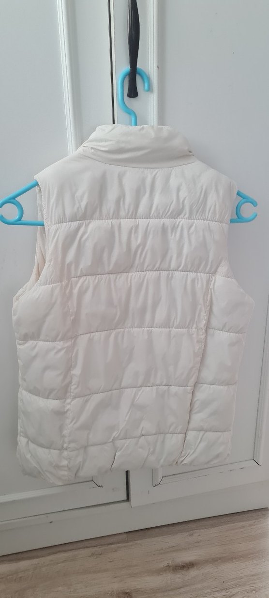 Beyaz Fermuarlı çocuk yelek - Görsel 4