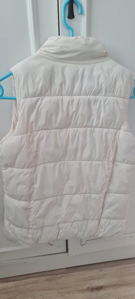 Beyaz Fermuarlı çocuk yelek - Görsel 3