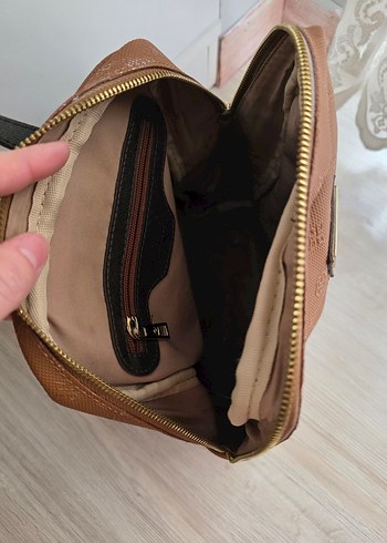 Kahverengi Deri Kadın Sırt Çantası - Görsel 4