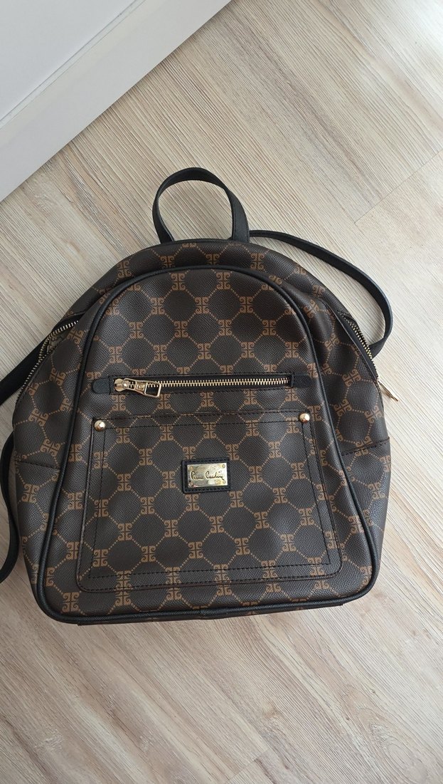 Klasik Zarif Kahverengi Deri Sırt Çantası - Görsel 4