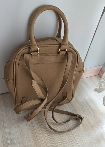 Bej Deri Kadın El Çantası sırt c
çantası - Görsel 3