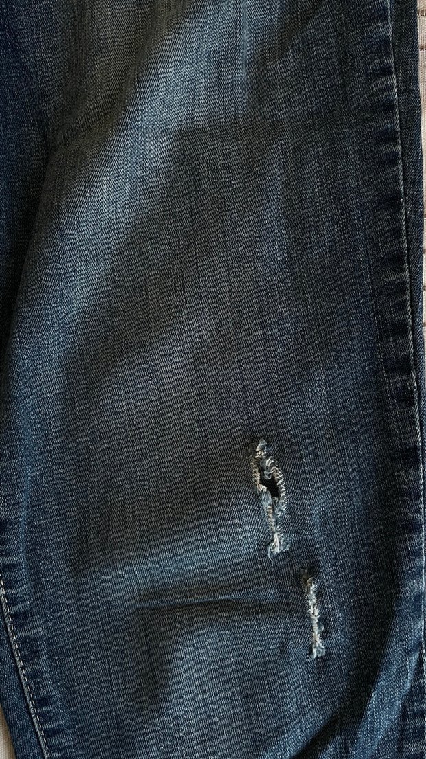 Kadın Mavi Kot Pantolon - Görsel 4