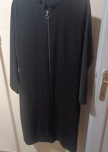 Uzun Siyah Hamile Kabanı - Görsel 2