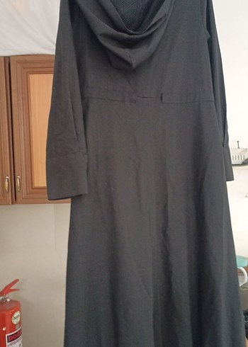 Kadın Siyah Uzun Fermuarlı Kaban - Görsel 3