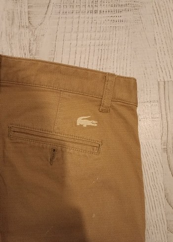 Bej Erkek Pantolon Normal Kesim Parlak Kumaş - Görsel 2