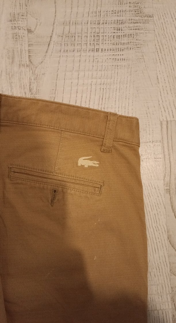 Bej Erkek Pantolon Normal Kesim Parlak Kumaş - Görsel 2