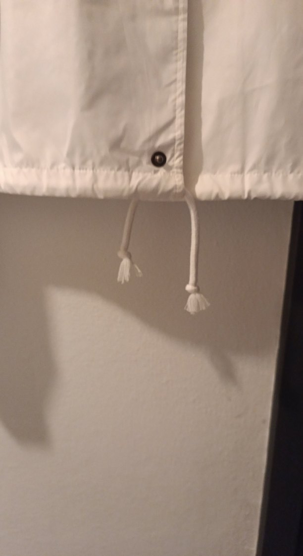 Beyaz Düğmeli Midi Kadın Ceket - Görsel 4