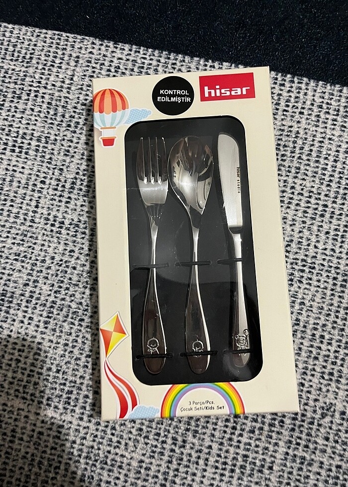 Hisar çocuk seti bıçak çatal kaşık - Görsel 2