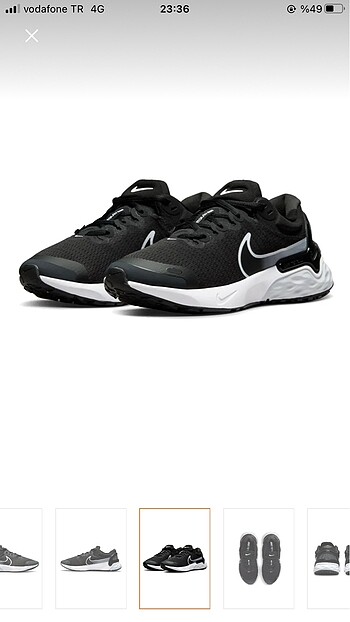 37,5 Beden Nike spor ayakkabı