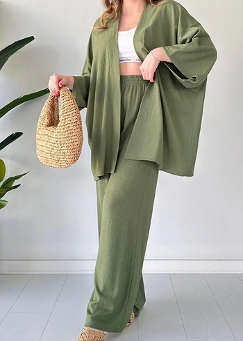 Diğer Haki Piliseli Kimono Takım