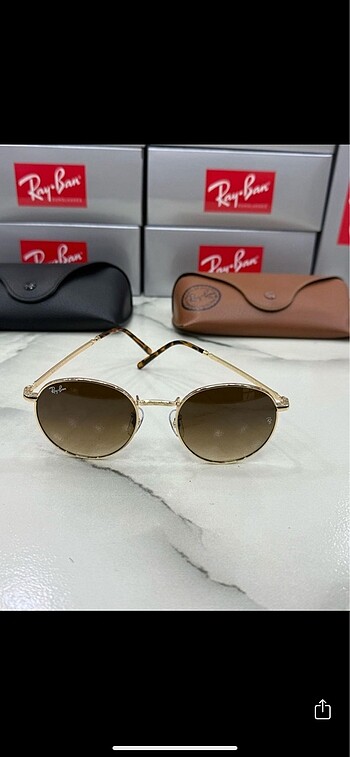 ORIJINAL RAYBAN GOLD METAL KRİSTAL CAMLI