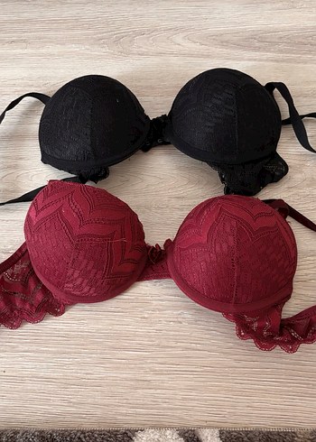 Bordo Bohem Tarz Dantel Sütyen - Görsel 2