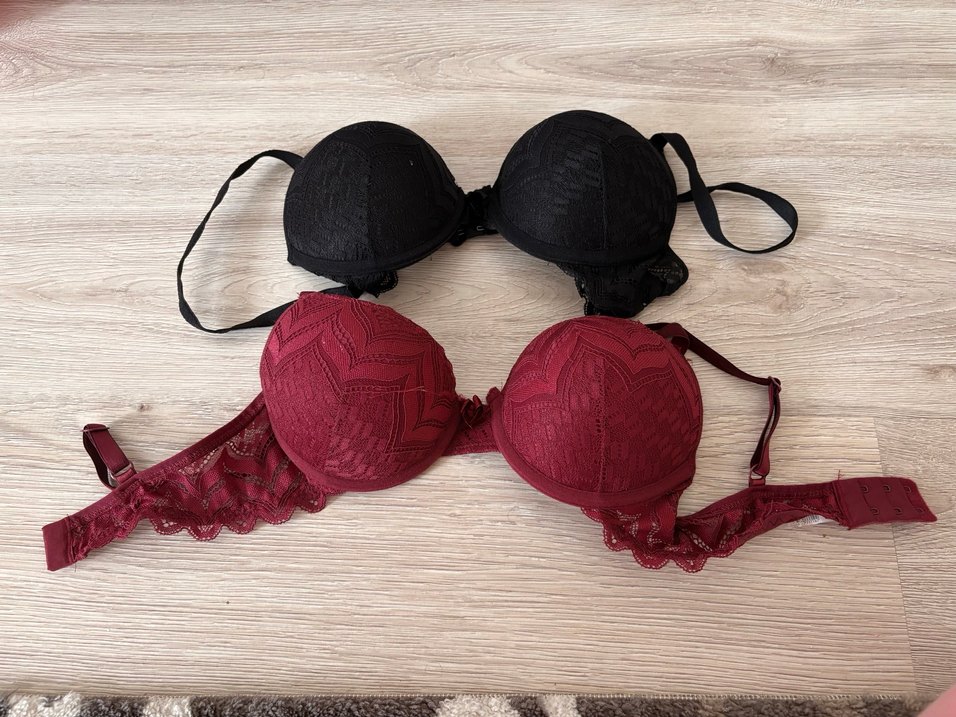 Bordo Bohem Tarz Dantel Sütyen - Görsel 2