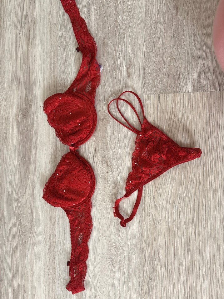 Kırmızı Nakışlı Bohem Sütyen Takımı - Görsel 3
