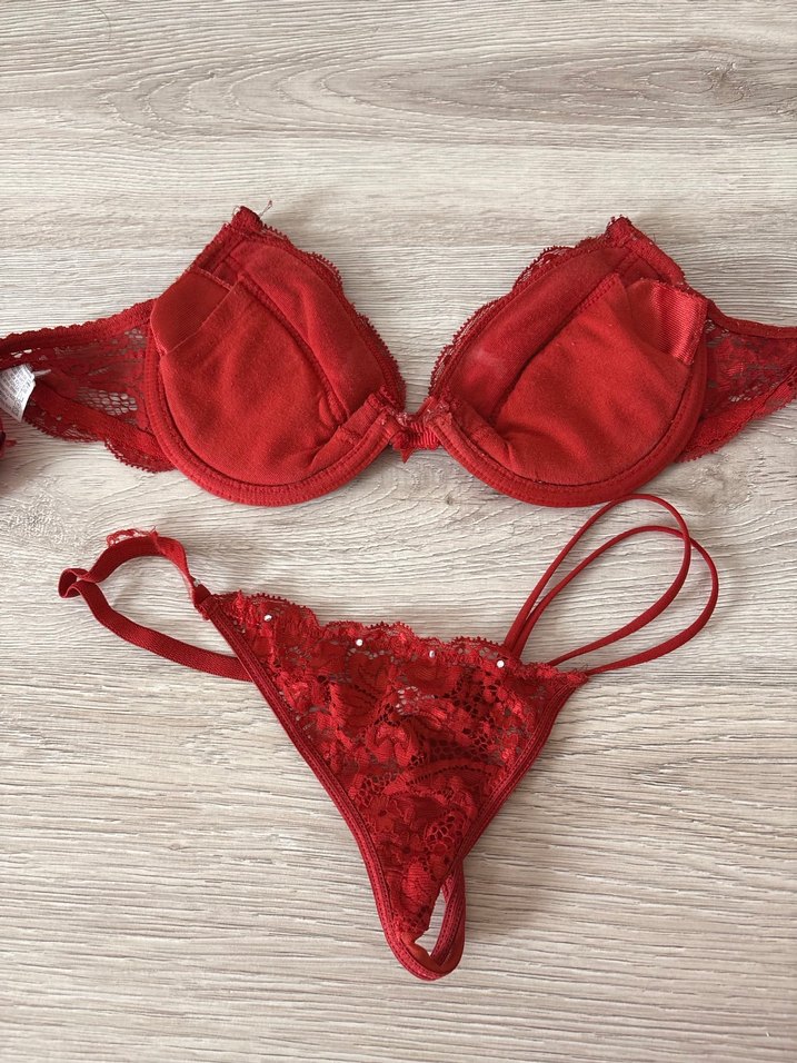 Kırmızı Nakışlı Bohem Sütyen Takımı - Görsel 2