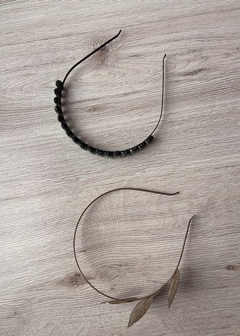 Yeşil Parlak Boncuklu ve Yapraklı Saç Tokası Seti - Görsel 7