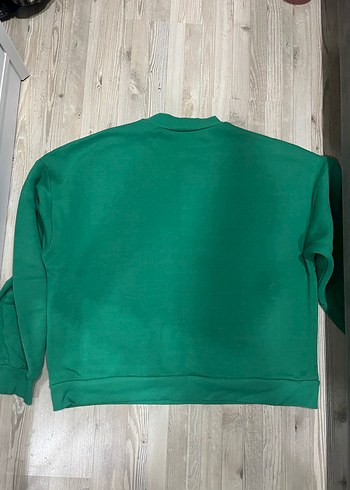 Yeşil Oxford Baskılı Kadın Sweatshirt - Görsel 2