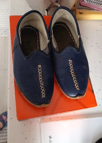 erkek çocuk hakiki deri Yemeni ayakkabi - Görsel 2