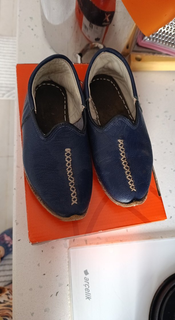 erkek çocuk hakiki deri Yemeni ayakkabi - Görsel 2