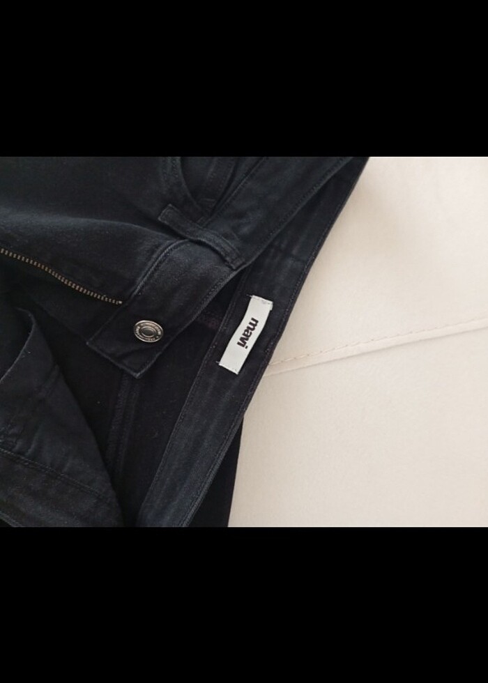 Mavi siyah jean - Görsel 3