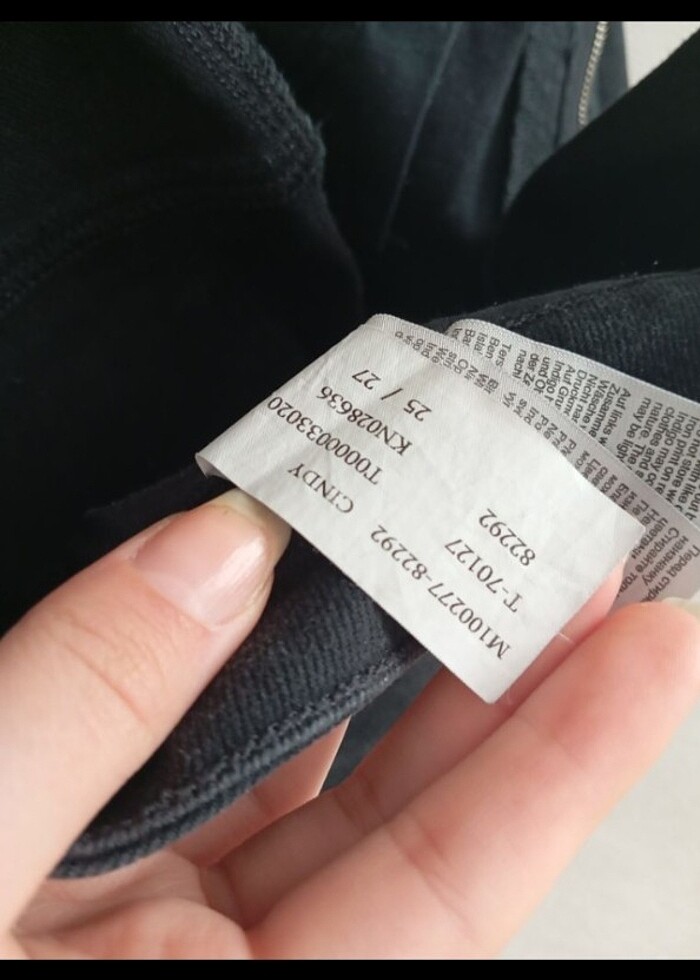 Mavi siyah jean - Görsel 5