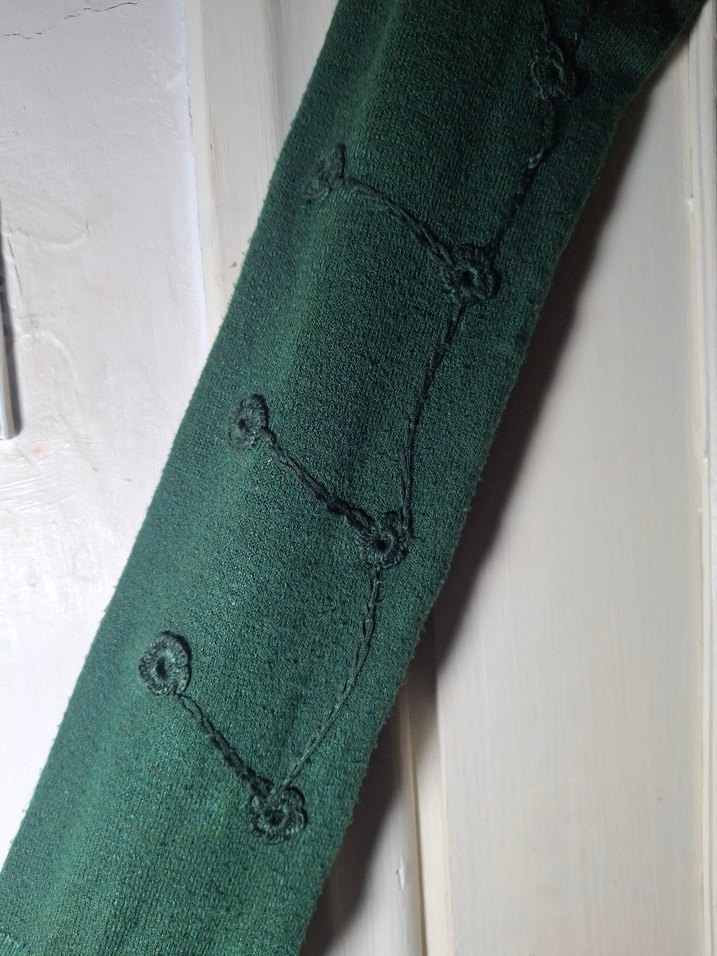 Yeşil Örgü Kadın Kazak, Uzun Kollu, Salaş - Görsel 2