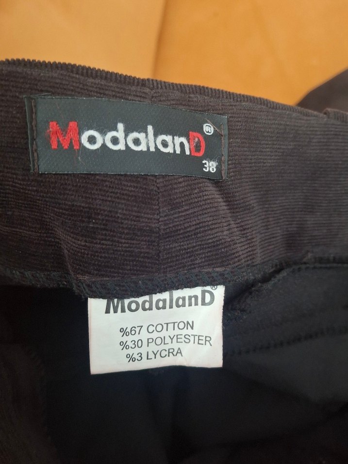 Kahverengi Süet Kadın Kumaş Pantolon - Görsel 4