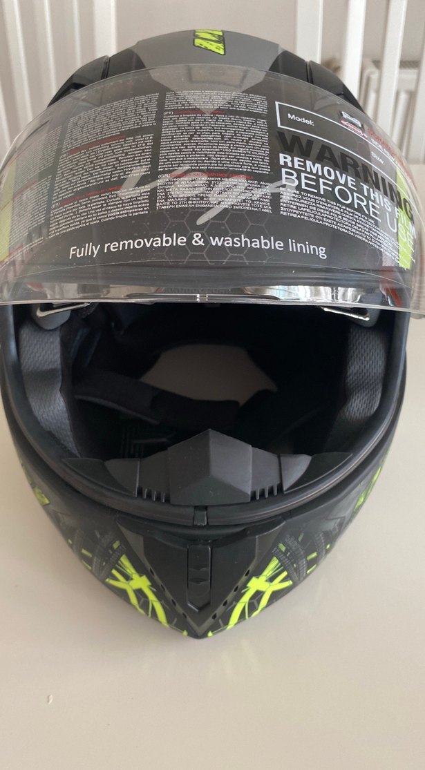 Motosiklet Kaskı L Beden - Görsel 2