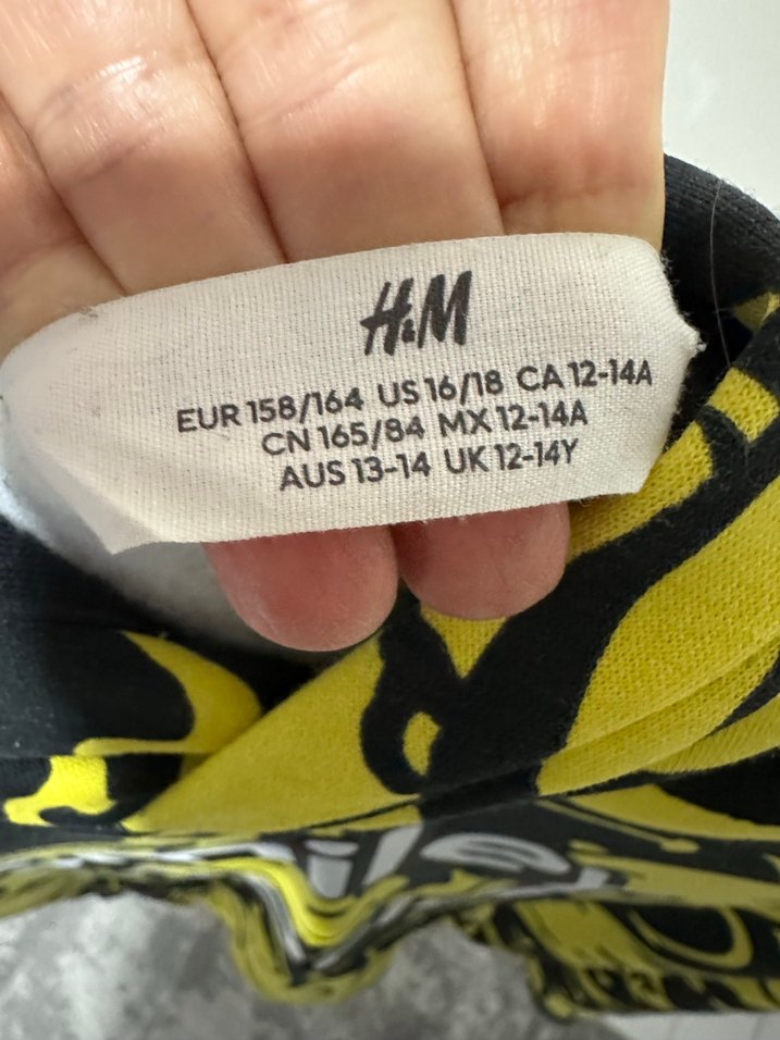 H&M marka Smiley Sarı Kapüşonlu 12-14 yaş Sweatshirt - Görsel 3