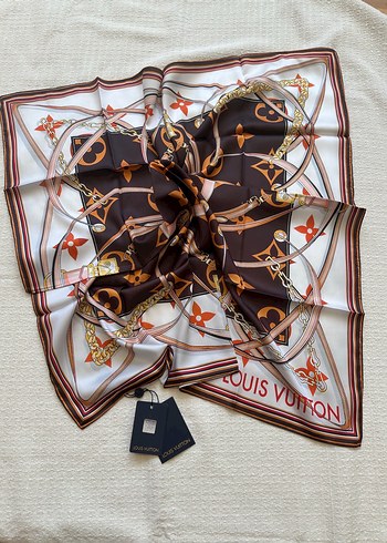  Beden kahverengi Renk Louis Vuitton eşarp
